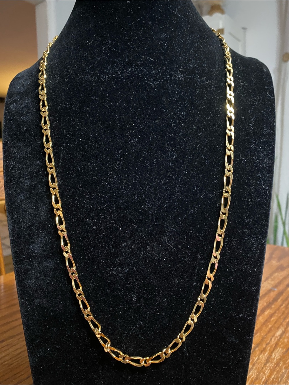 Monet Gold Figaro-Style Link Necklace